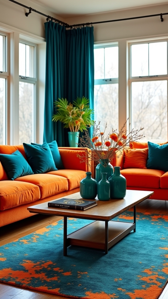 orange and blue harmony