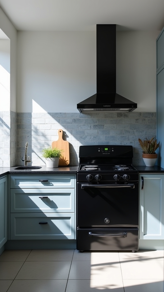 pale gray modern kitchen