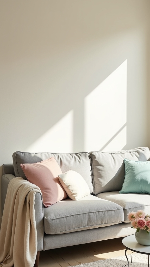 pastel accents enhance elegance