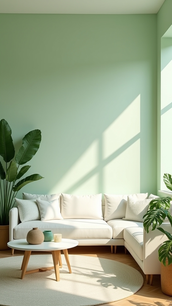 pastel green enhances tranquility