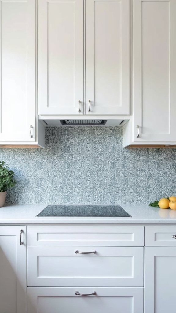 patterned tile backsplash elegance