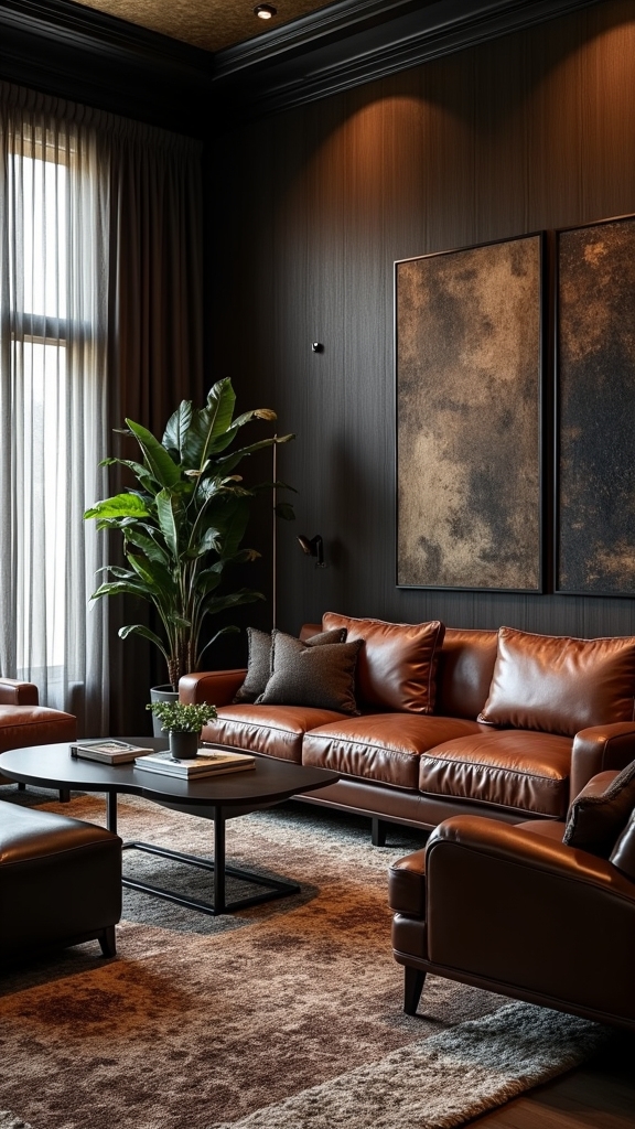 patterned wallpaper adds depth