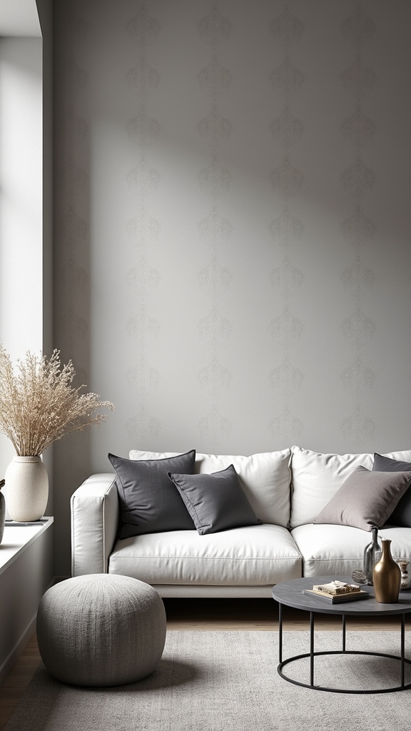 patterned wallpaper enhances complexity