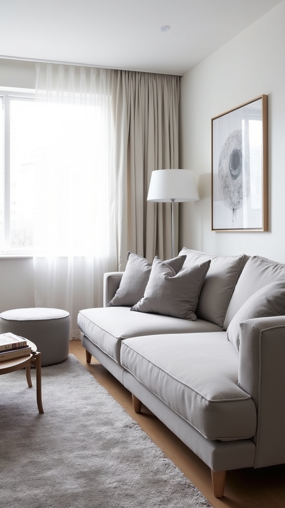 plush grey textiles warmth