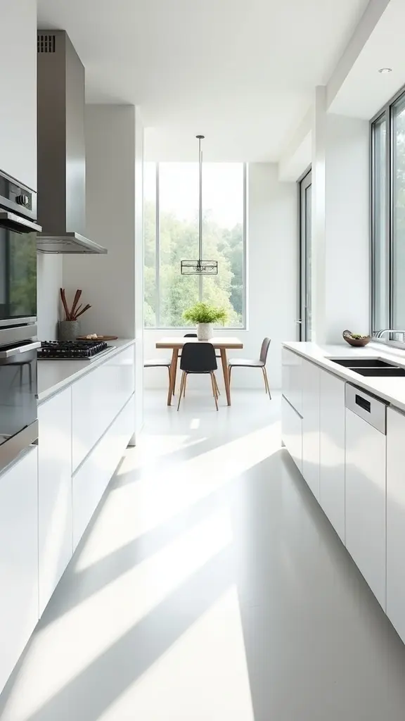 polished white concrete elegance