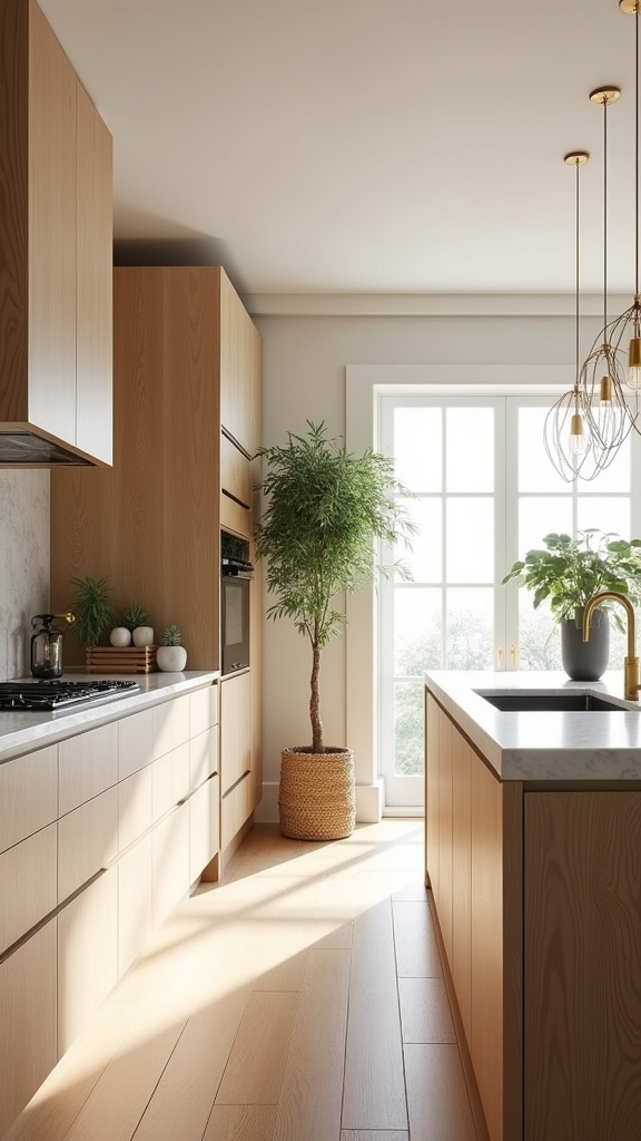 polished white oak elegance