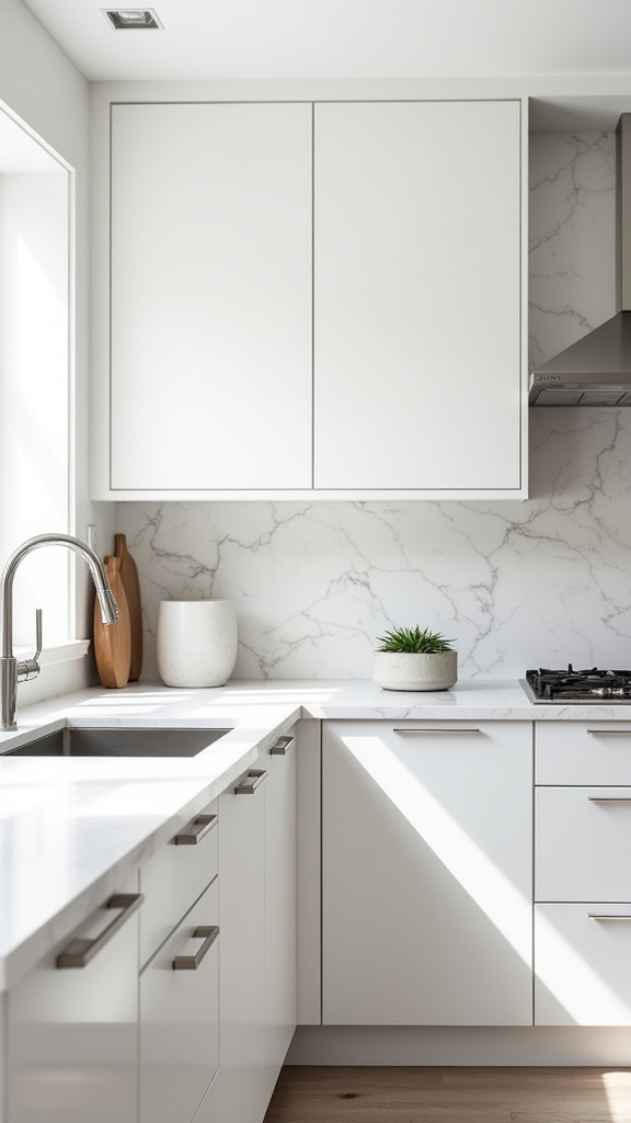 refined versatile quartz backsplash