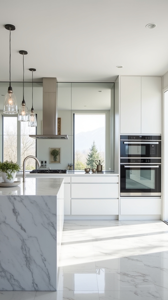 reflective elegance in kitchens