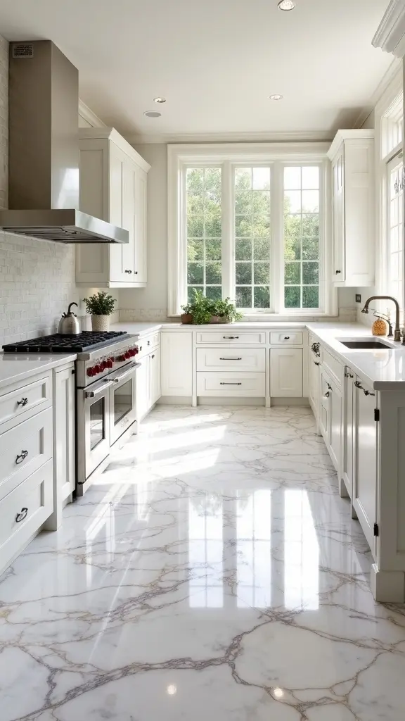 reflective luxury kitchen tiles