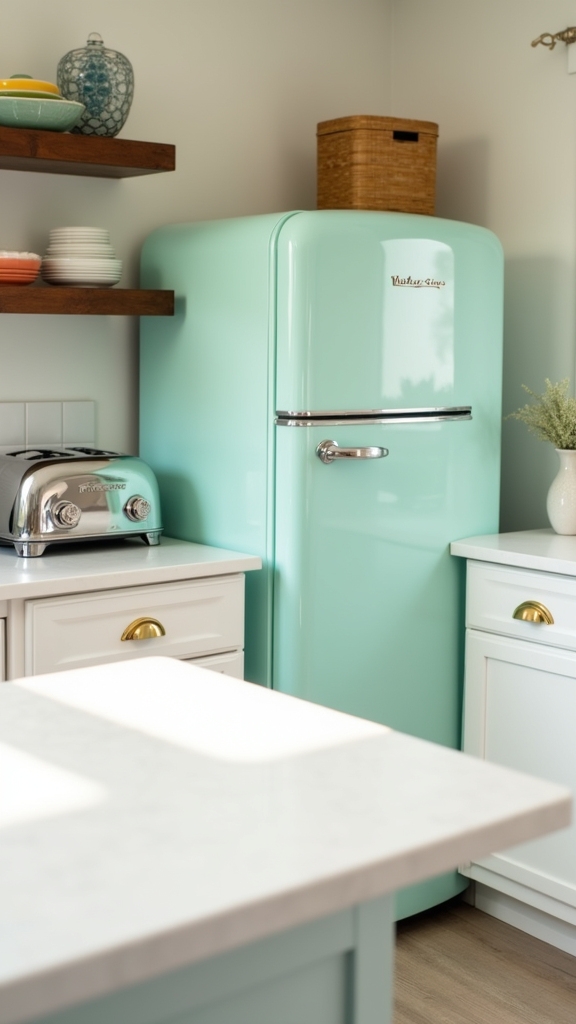 retro appliances enhance kitchens