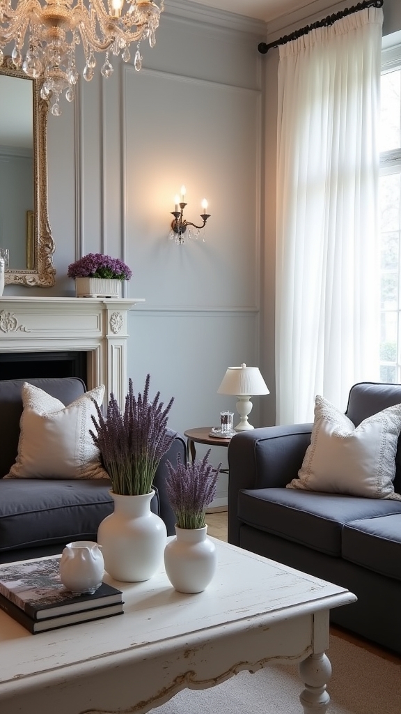 romantic french inspired living room