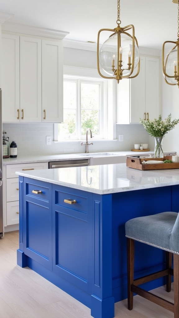 royal blue elegance contrast