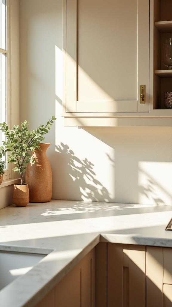 rustic beige wood finishes