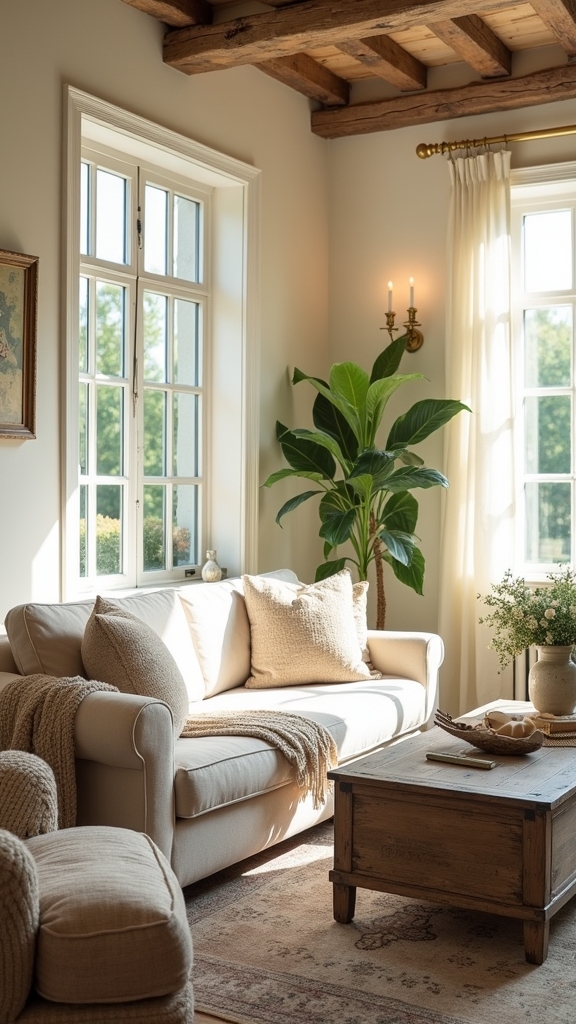 rustic charm in cream