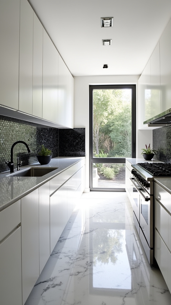 rustic elegant black mosaic