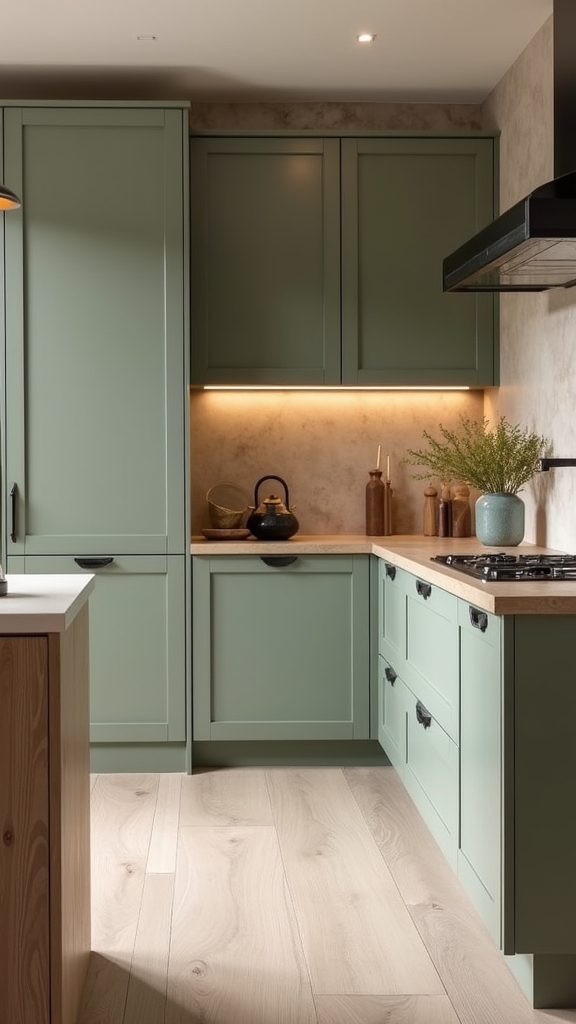 sage green and greige harmony