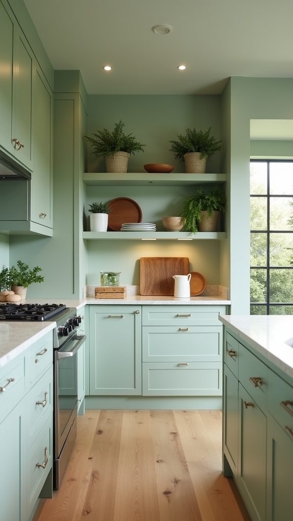 sage green enhances minimalist design