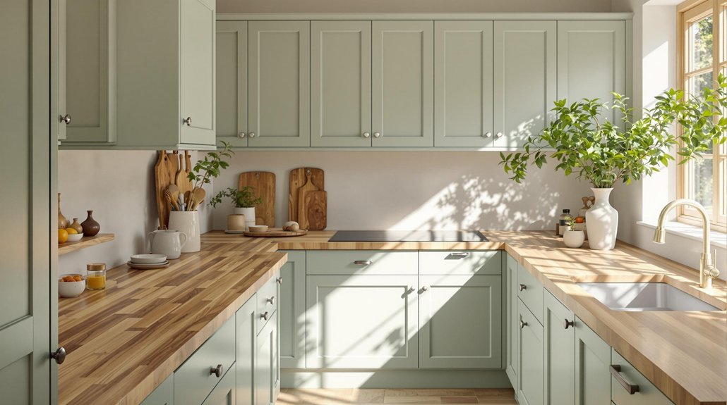 sage green kitchen aesthetics