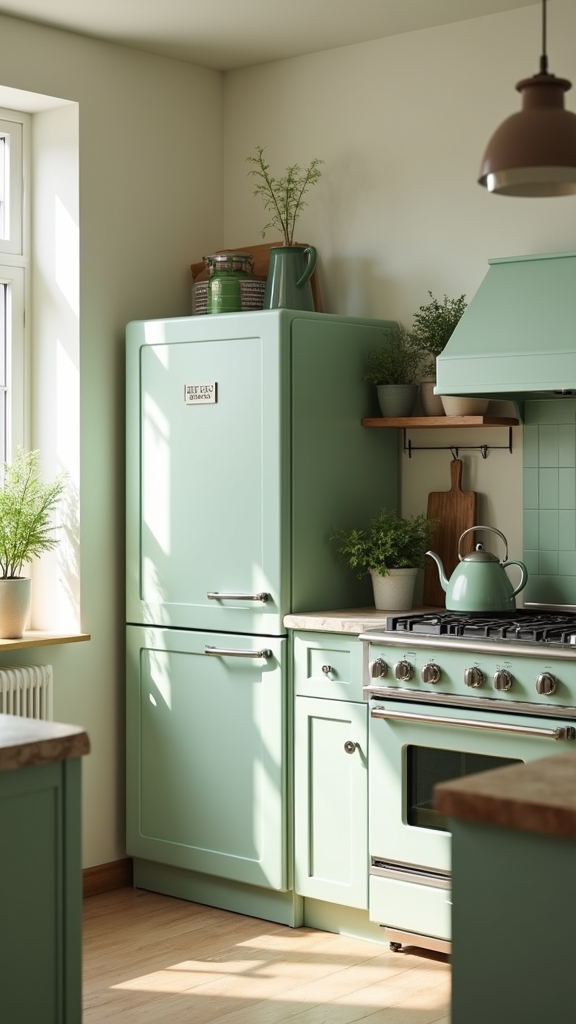 sage green kitchen coherence