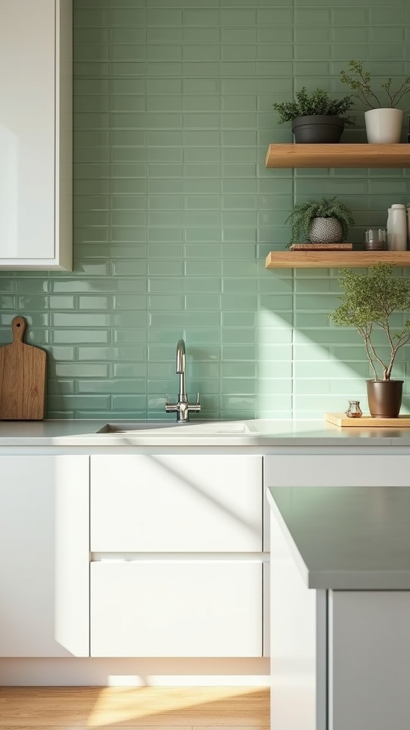 sage green tile elegance