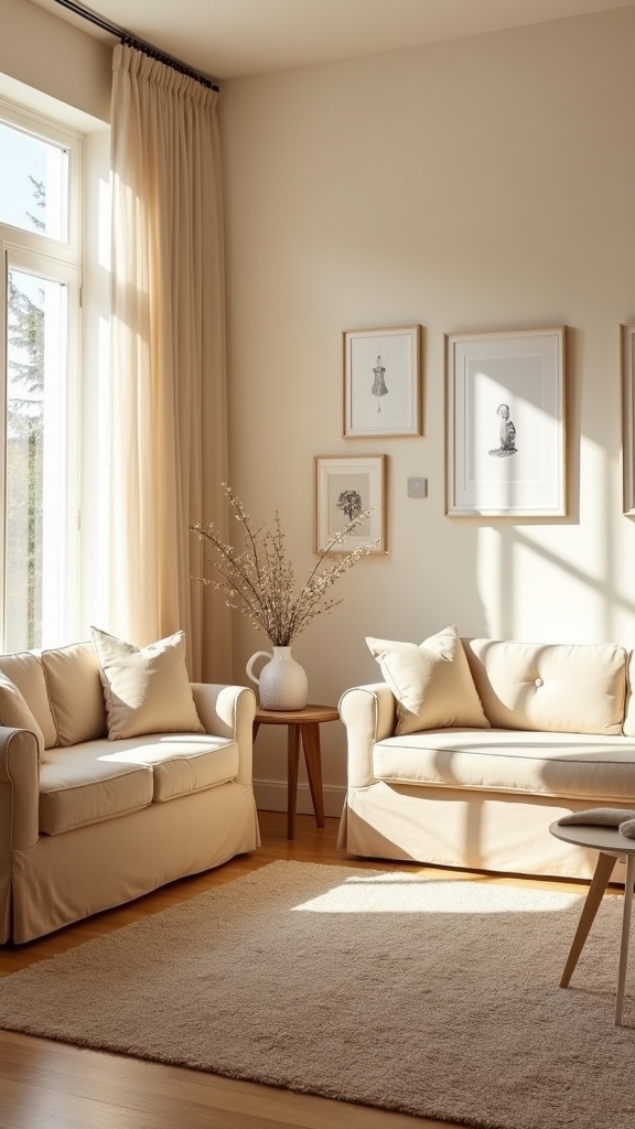 sand toned upholstered benches elegance