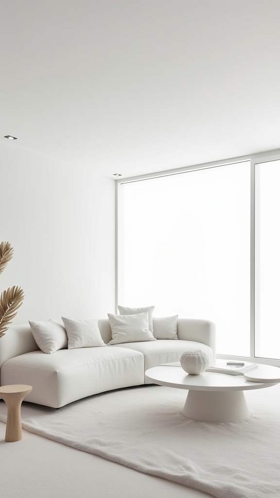sculptural furniture enhances minimalism