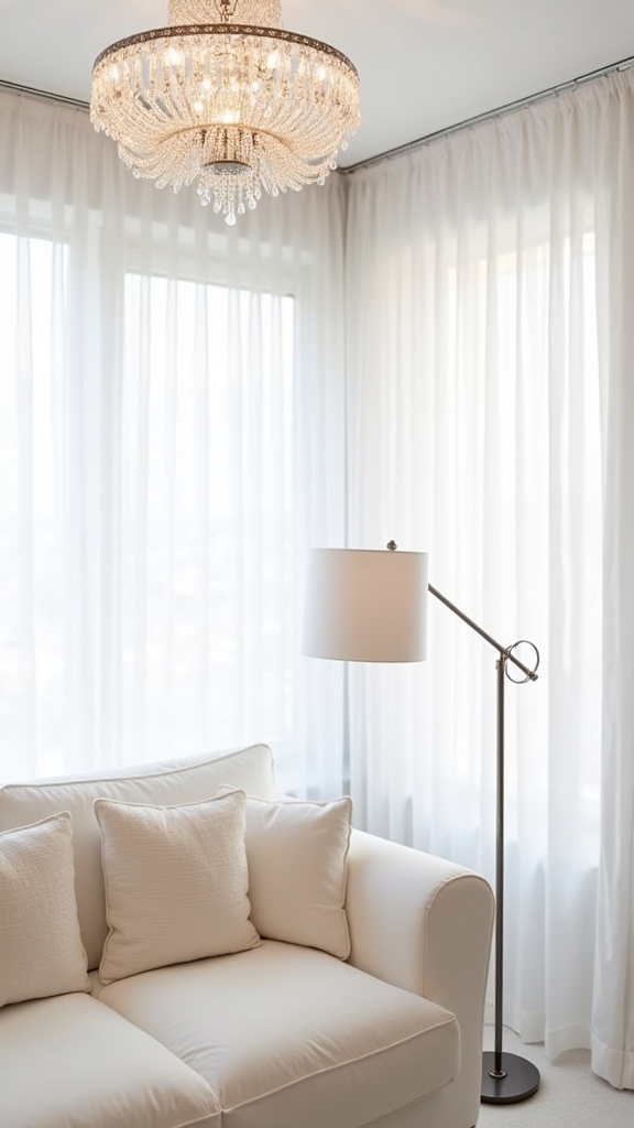 sculptural lighting enhances sophistication