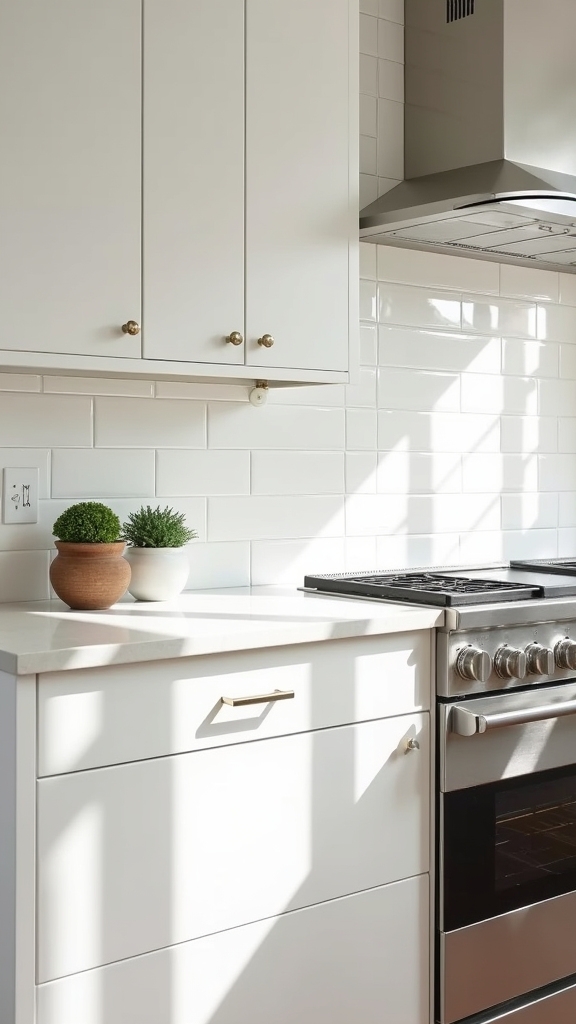 seamless stylish kitchen backsplash