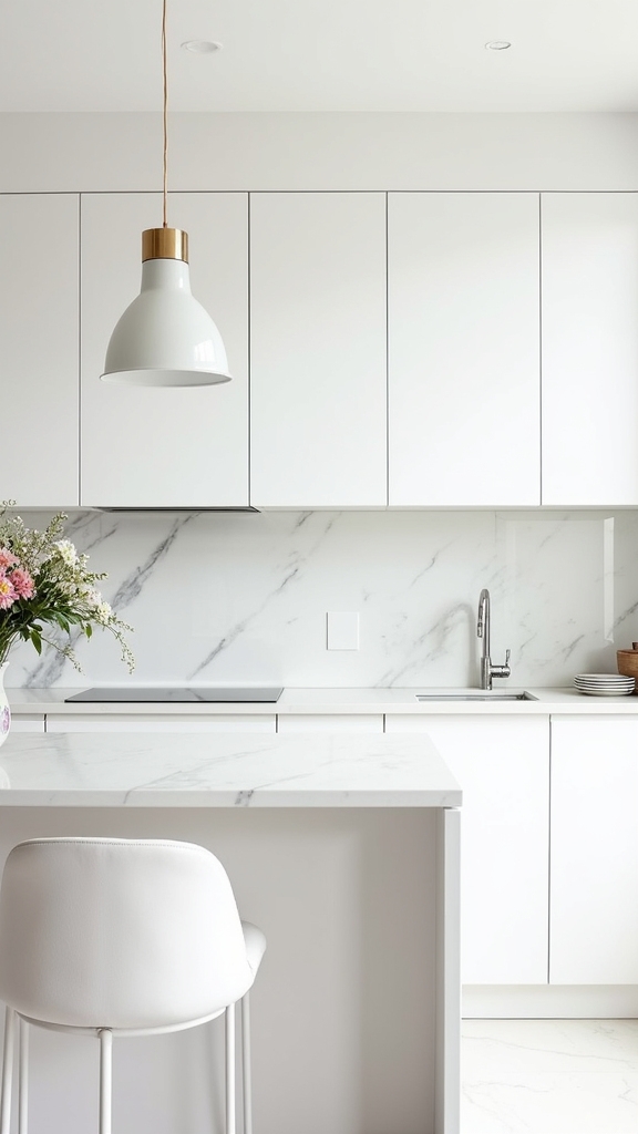 seamless white kitchen integration