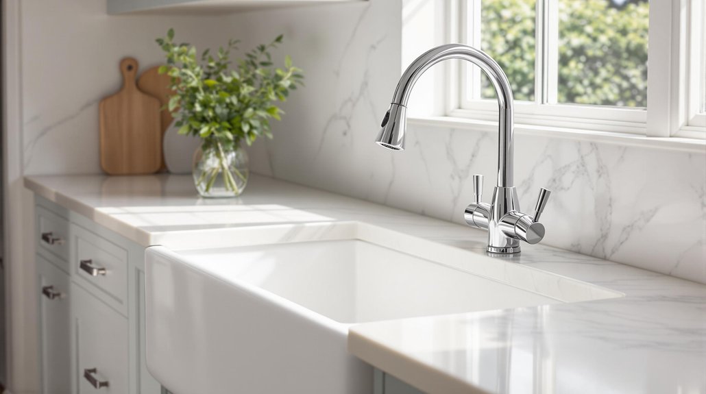 seamless white kitchen sinks