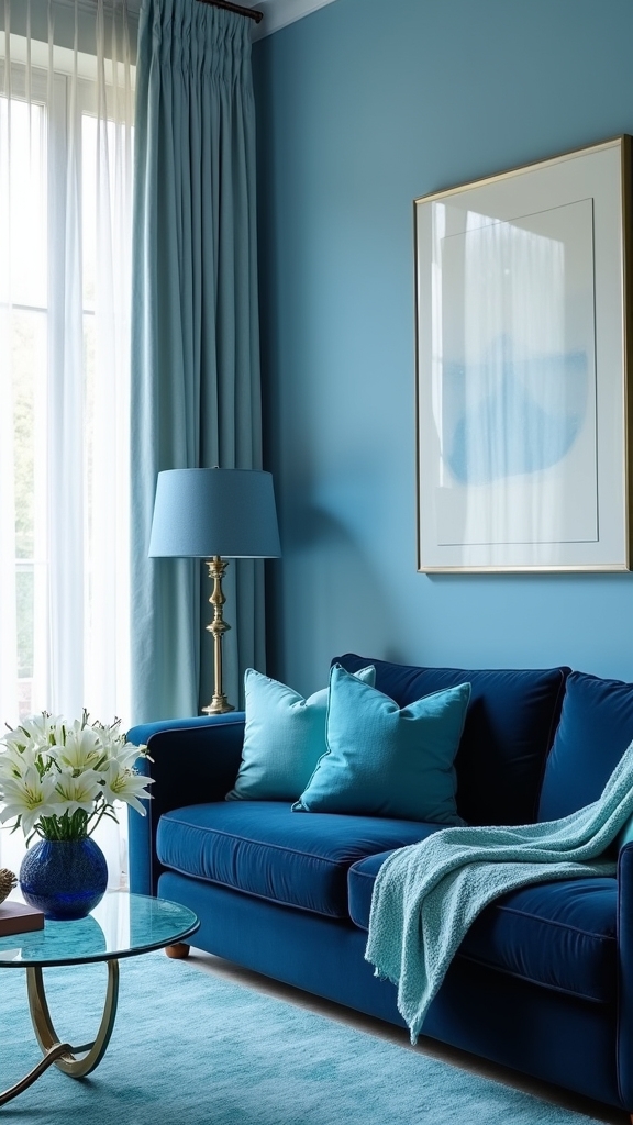 seasonal blue accent changes