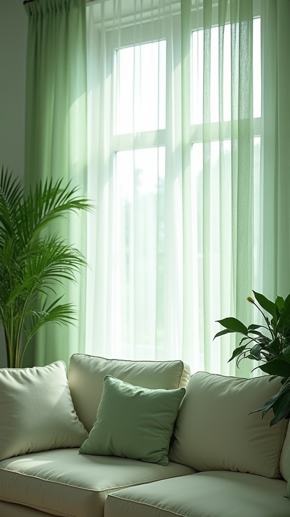 serene ambiance with sheers
