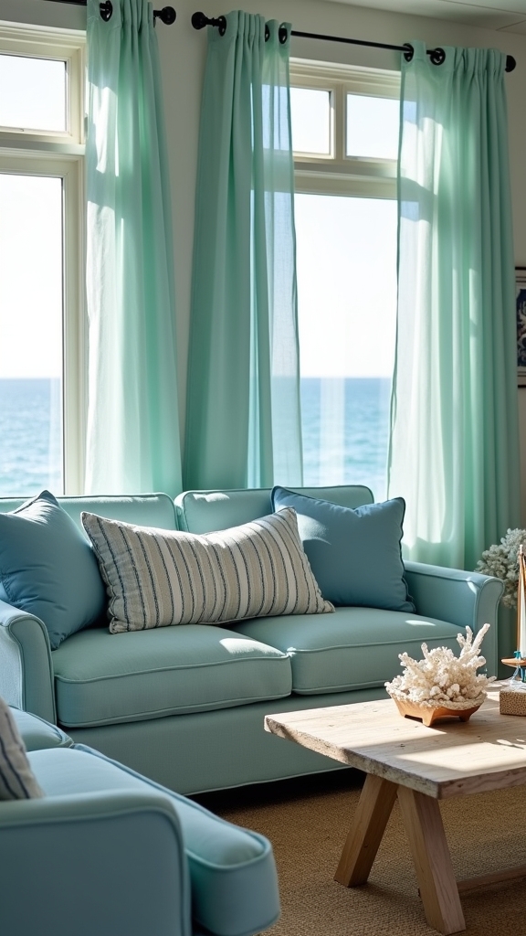 serene coastal blue elegance