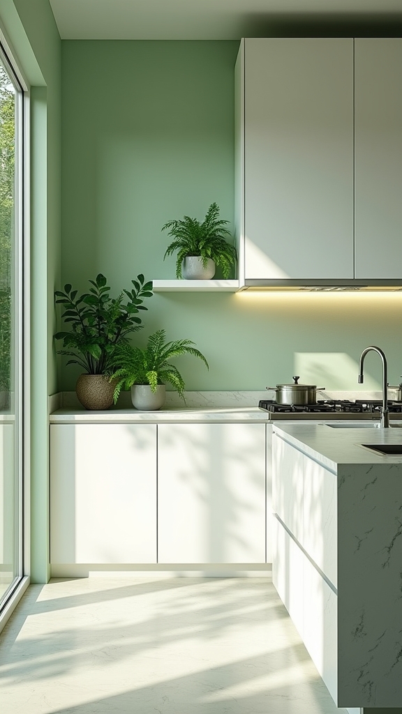 serene modern kitchen design