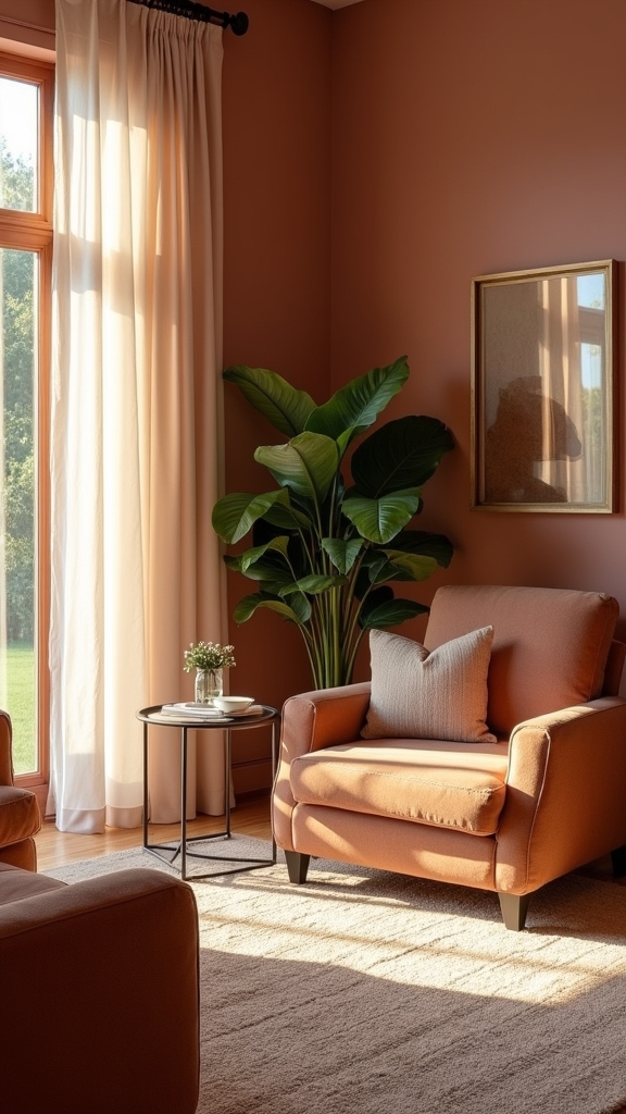serene pink based browns