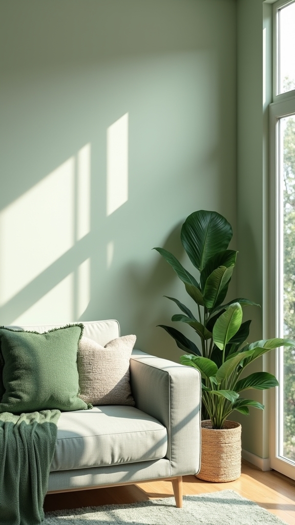 serene sage green aesthetics