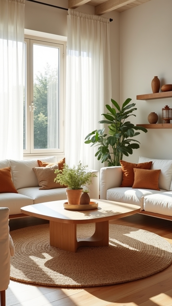 sheer curtains enhance natural light