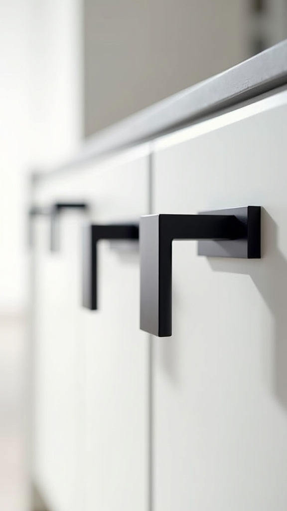 sleek customizable black handles