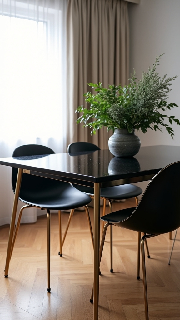 sleek elegance with metallics
