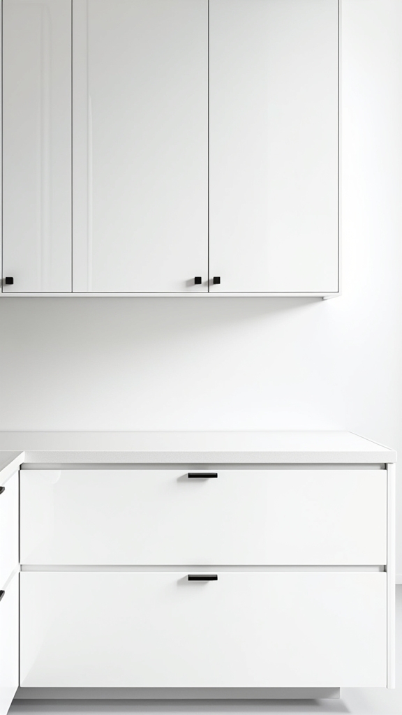 sleek floating cabinets design