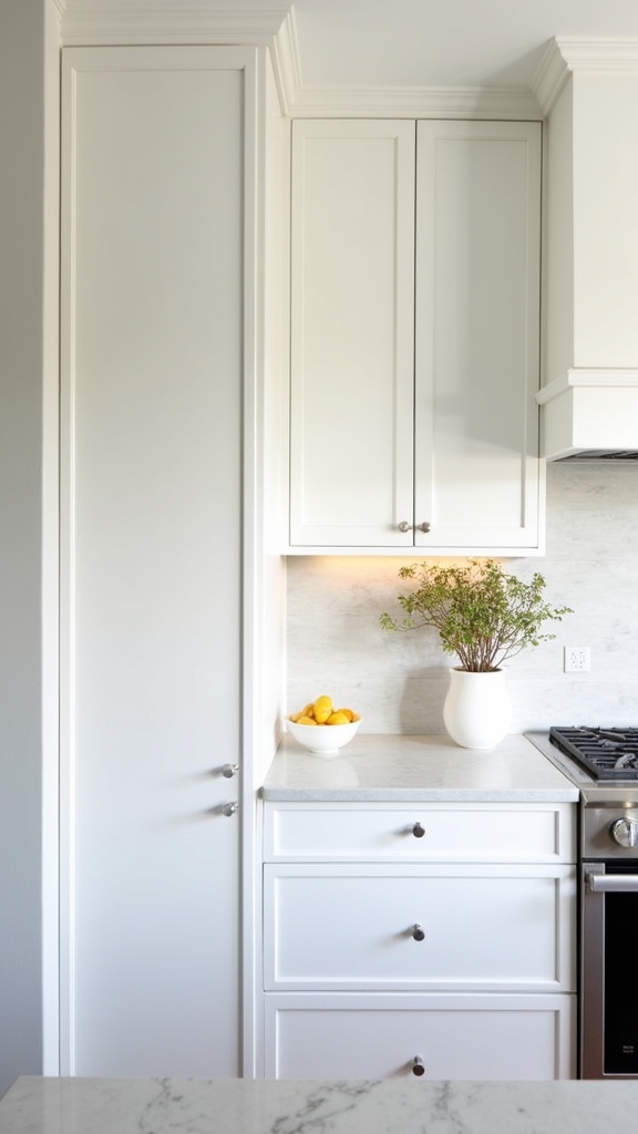 sleek minimalist cabinet doors