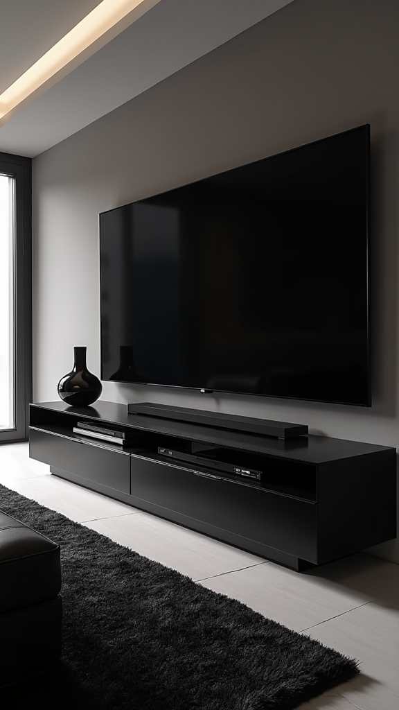 sleek minimalist media storage
