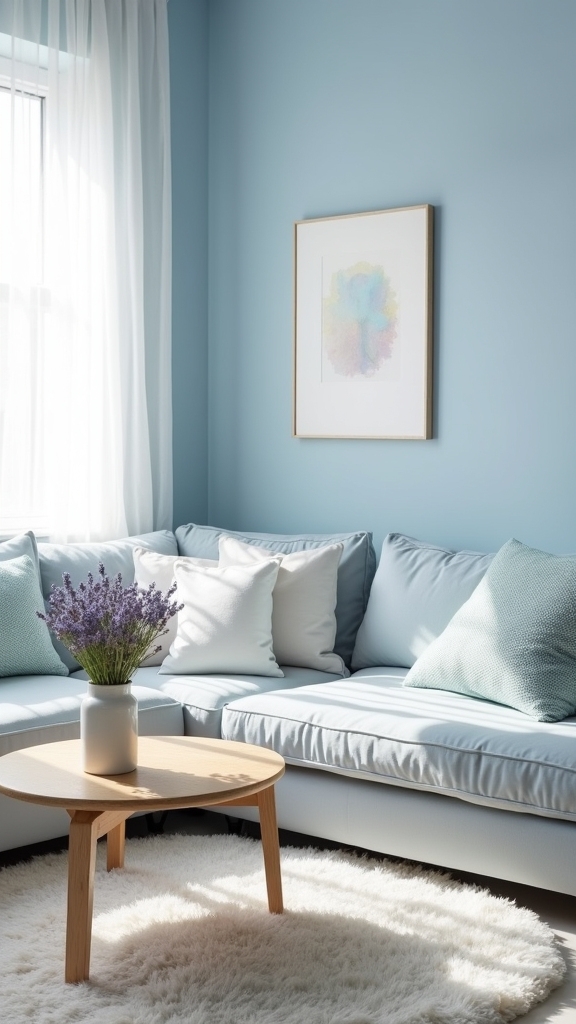 soft blue relaxation zone