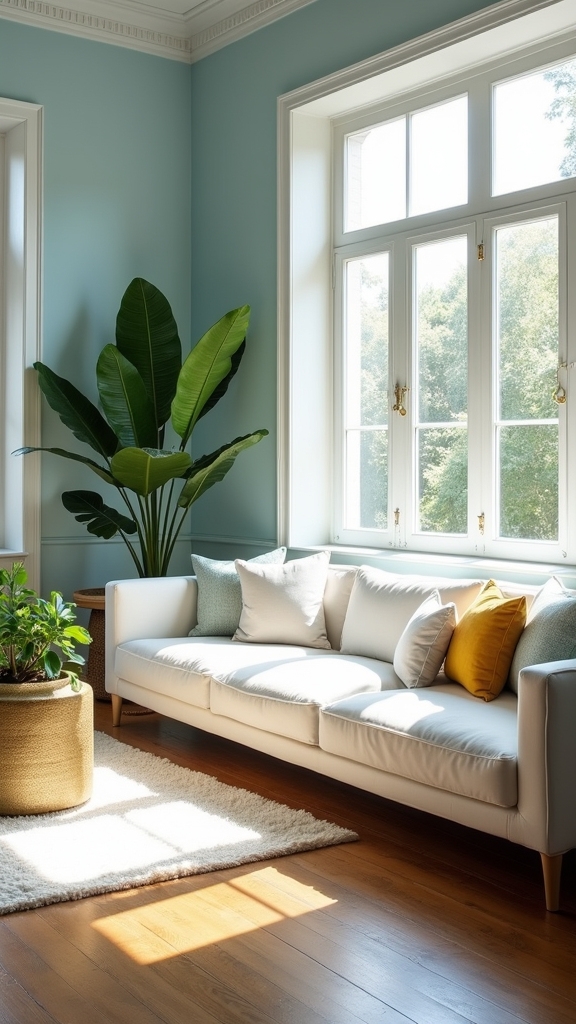 soft blue walls tranquility