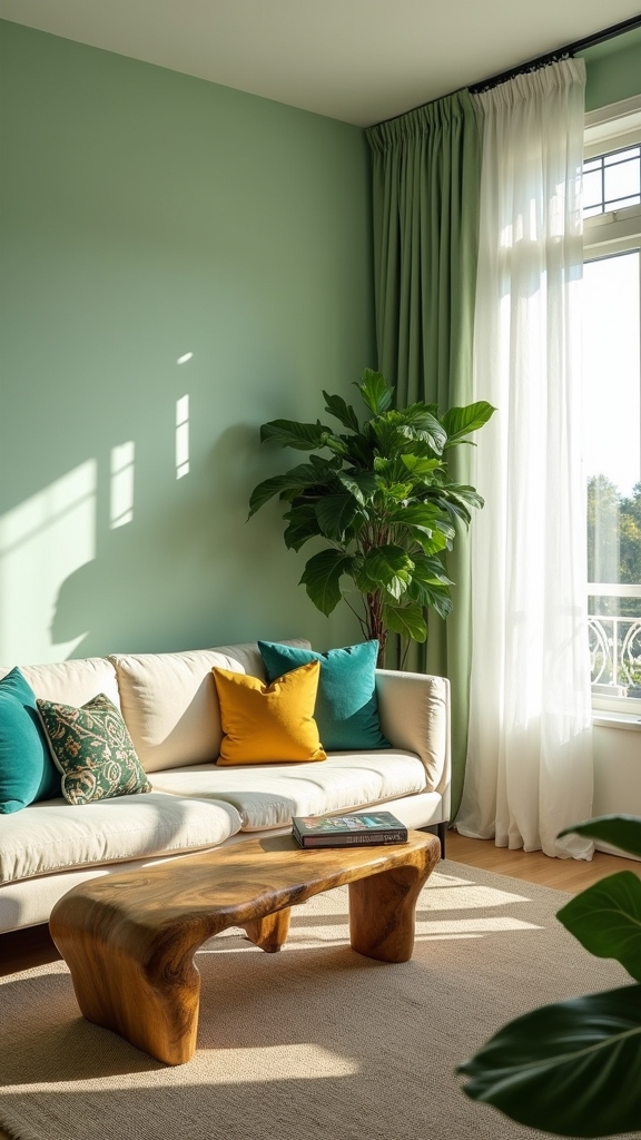 soft pistachio green ambiance