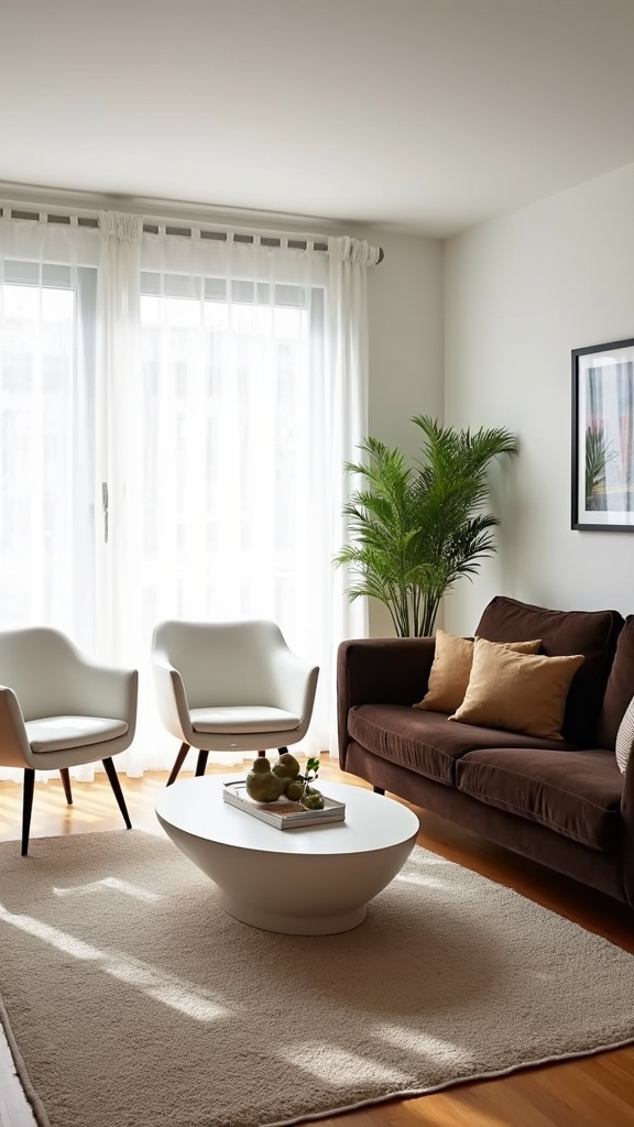 sophisticated dark brown contrast