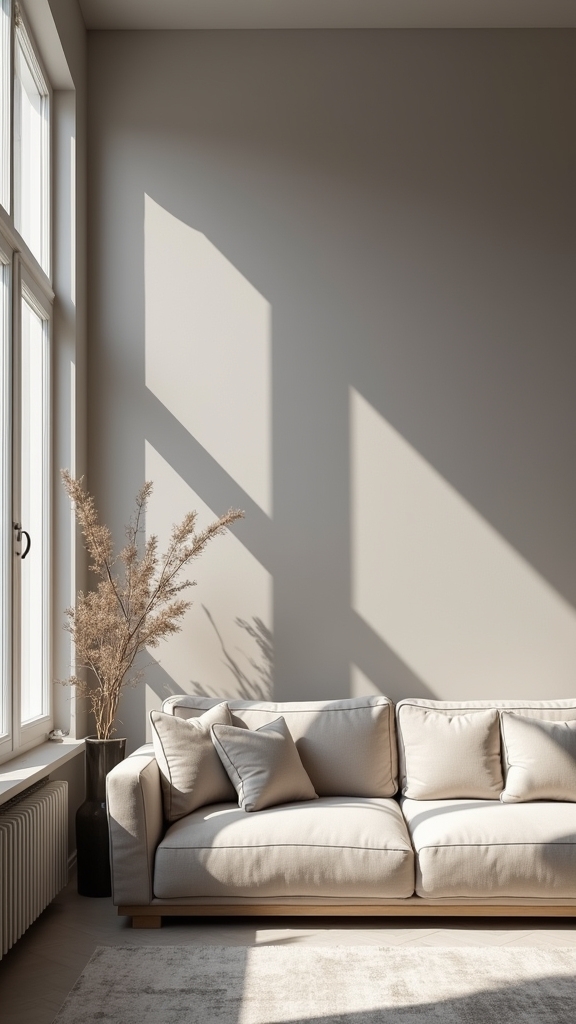 sophisticated light grey backdrop