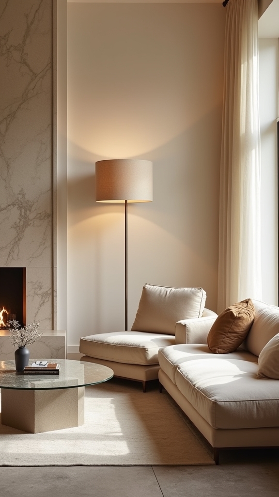 sophisticated neutral statement lamp