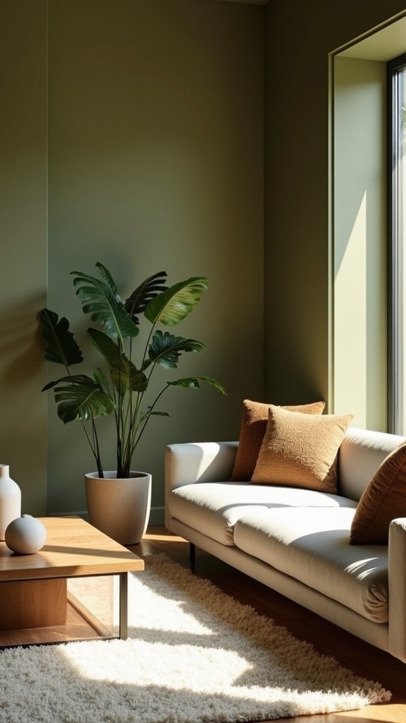 sophisticated olive green tranquility