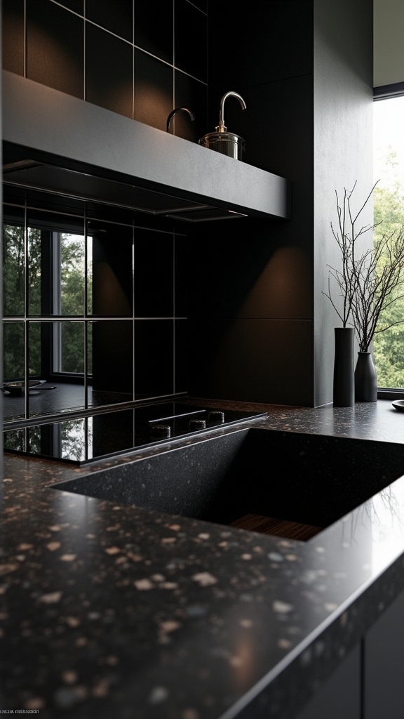 sophisticated satin and matte mosaics